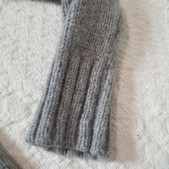 J Crew Wool Blend Oversized Pullover Grey Tunic Sweater Size XS - Picture 2 of 6